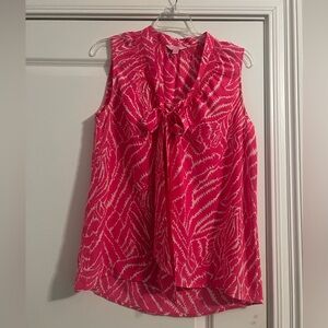 Lilly Pulitzer 100% silk sleeveless top size M